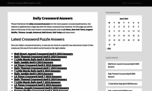 Dailycrosswordanswers.com thumbnail