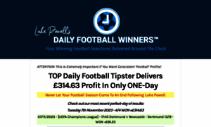 Dailyfootballwinners.com thumbnail