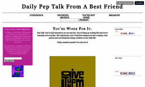 Dailypeptalkfromabestfriend.com thumbnail