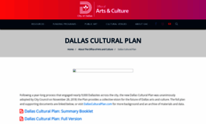Dallasculturalplan.com thumbnail