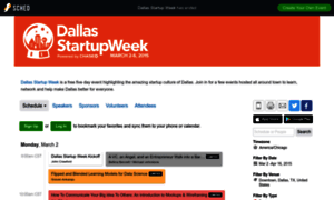 Dallasstartupweek2015.sched.org thumbnail