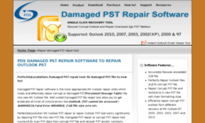 Damaged.pstrepairsoftware.com thumbnail