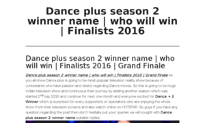 Dancepluswinners.com thumbnail