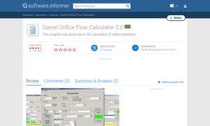 Daniel-orifice-flow-calculator.software.informer.com thumbnail