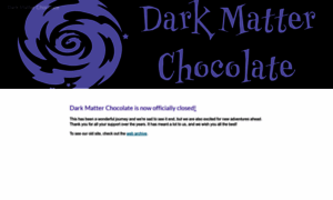 Darkmatterchocolate.org thumbnail