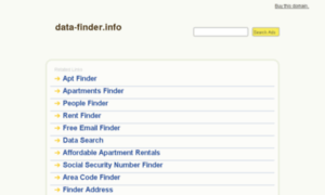 Data-finder.info thumbnail