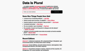 Data-is-plural.com thumbnail