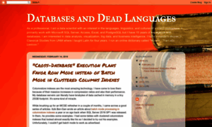 Databasesanddeadlanguages.info thumbnail