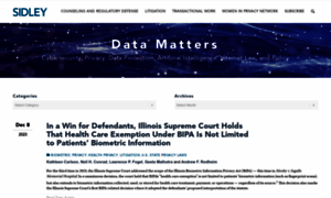 Datamatters.sidley.com thumbnail