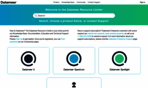 Datameer.zendesk.com thumbnail
