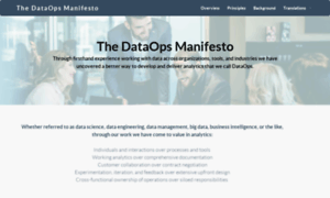 Dataopsmanifesto.org thumbnail