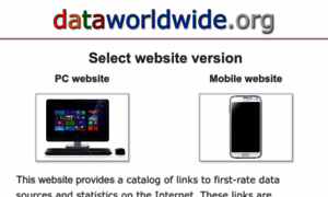 Dataworldwide.org thumbnail