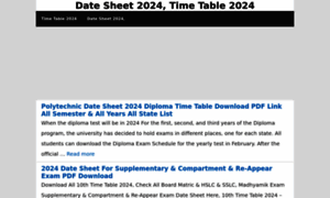 Datesheet-timetable.in thumbnail