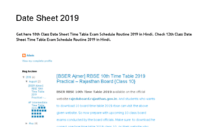 Datesheet2019.blogspot.com thumbnail