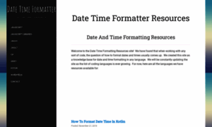 Datetimeformatter.com thumbnail