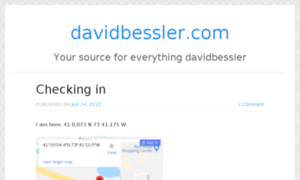 Davidbessler.com thumbnail