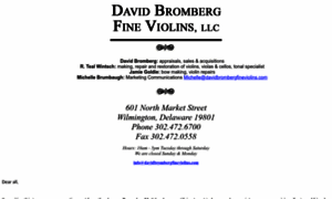 Davidbrombergfineviolins.com thumbnail