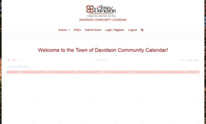 Davidsoncommunitycalendar.org thumbnail