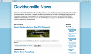 Davidsonvillenews.blogspot.com thumbnail