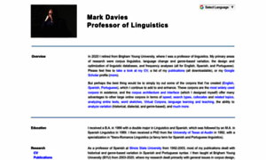 Davies-linguistics.byu.edu thumbnail