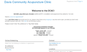 Daviscommunityacupunctureclinic.fullslate.com thumbnail