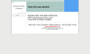 Davisonguitarcompany.com thumbnail