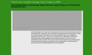 Daylightsavingstimechange.org thumbnail
