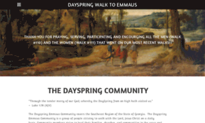 Dayspringwalktoemmaus.com thumbnail