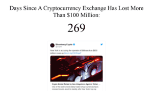 Dayssinceacryptocurrencyexchangehaslostmorethan100million.com thumbnail