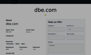 Dbe.com thumbnail