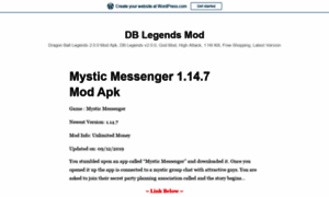 Dblegendsmod.wordpress.com thumbnail