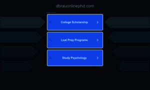 Dbrauonlinephd.com thumbnail