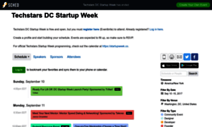 Dcstartupweek2017.sched.com thumbnail