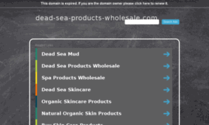 Dead-sea-products-wholesale.com thumbnail