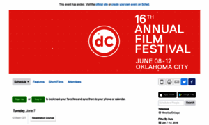 Deadcenterfilmfestival2016.sched.org thumbnail