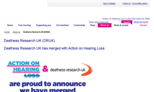 Deafnessresearch.org.uk thumbnail