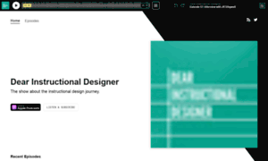 Dearinstructionaldesigner.simplecast.fm thumbnail