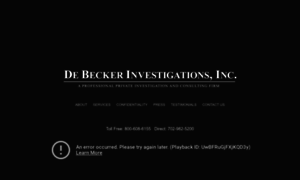 Debeckerinvestigations.com thumbnail