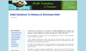 Debtsolution-strategies.com thumbnail
