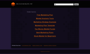 Decisionanalysts.net thumbnail
