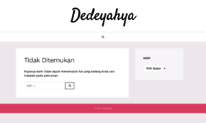 Dedeyahya.web.id thumbnail