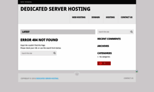 Dedicatedserverhosting.info thumbnail