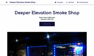 Deeperelevationsmokeshop.business.site thumbnail