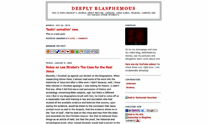 Deeplyblasphemous.blogspot.com thumbnail