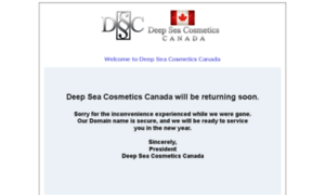 Deepseacosmetics.ca thumbnail