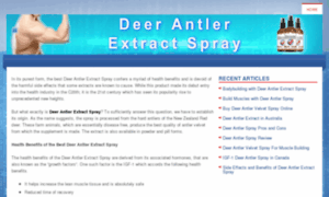 Deerantlerextractsprayreviews.com thumbnail