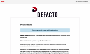 Defacto.submittable.com thumbnail