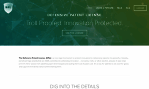 Defensivepatentlicense.org thumbnail