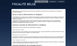 Defiscalisation.be thumbnail