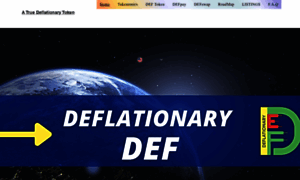 Deflationarytoken.com thumbnail